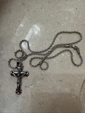 Metal chain and Cross